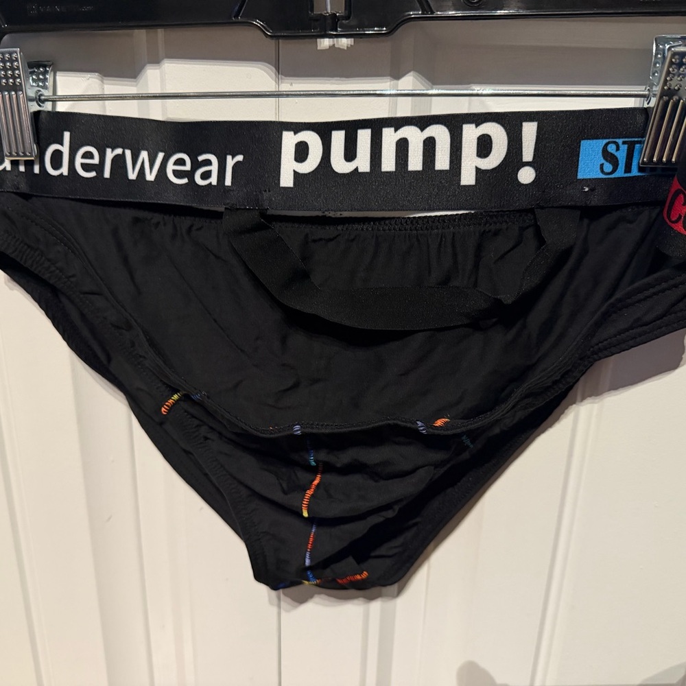 Pump! Men's Black Briefs with c-ring/strap